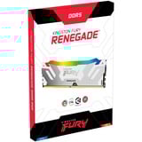 Kingston FURY DIMM 16 GB DDR5-7200  , Arbeitsspeicher weiß, KF572C38RWA-16, Renegade RGB, INTEL XMP