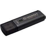 Kingston IronKey Locker+ 50 G2 128 GB, USB-Stick anthrazit, USB-A 3.2 Gen 1