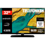 Telefunken D32Q751X2CW, QLED-Fernseher 80 cm (32 Zoll), schwarz, FullHD, Android TV