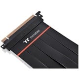 Thermaltake PCIe 90° Extender Kabel 4.0 16x 30cm, Verlängerungskabel schwarz, abgewinkelt