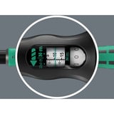 Wera Drehmomentschlüssel mit Durchsteckvierkant Click-Torque Lock A 5 R/L schwarz/grün, Abtrieb 1/4", 2,5 bis 25Nm