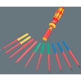 Wera Kraftform Kompakt VDE 15 Torque extra slim 1 Tool Finder, 15-teilig, Schraubendreher rot/gelb, inkl. Drehmoment-Steckgriff, VDE-Wechselklingen