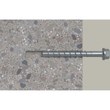 fischer Betonschraube UltraCut FBS II 8x80 30/15/- Sechskant mit U-Scheibe TX 50 Stück, verzinkt