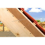 fischer Spanplattenschraube PowerFast II 8,0x180 Senkkopf TX 50 Stück, mit Teilgewinde, verzinkt