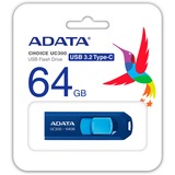 ADATA UC300 64 GB, USB-Stick dunkelblau/hellblau, USB-C 3.2 Gen 1