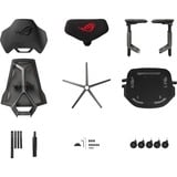 ASUS ROG Destrier Ergo Gaming-Stuhl black schwarz/grau, mobile Gaming-Armstützmodus, Akustikpaneel