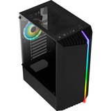 Aerocool Bionic-G v2 TG, Tower-Gehäuse schwarz, Tempered Glass