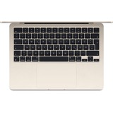 Apple MacBook Air 34,5 cm (13,6") CTO, Notebook champagner, Polarstren, M3, 10-Core GPU, macOS, Amerikanisch, 34.5 cm (13.6 Zoll), 512 GB SSD