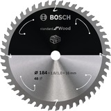 Bosch Kreissägeblatt Standard for Wood, Ø 184mm, 48Z Bohrung 16mm, für Akku-Kappsägen