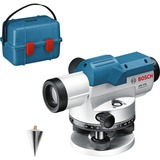 Bosch Optisches Nivelliergerät GOL 32 D Professional, mit Baustativ blau, Koffer, Maßeinheit 360 Grad