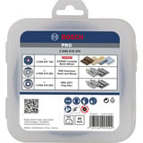 Bosch Professional PRO Cutting and Grinding, X-LOCK Trennscheiben-Set 125mm 5-teilig, inkl. Fächerschleifscheibe