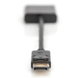 Digitus Adapter / Konverter DisplayPort > VGA HD15 schwarz, 15cm 