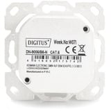 Digitus CAT.6A Datenanschlussdose, Aufputz, geschirmt, 2x RJ-45 LSA weiß, 5 Stück, Klasse E