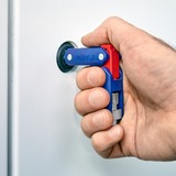 KNIPEX Schaltschrankschlüssel "DoubleJoint", Steckschlüssel blau/rot, Armlänge gesamt 97mm