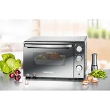 Rommelsbacher Back- und Grillofen BGS 1500, Mini-Backofen silber/schwarz