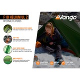 Vango Tunnelzelt F10 Helium UL 2 dunkelgrün, mit Vorraum für Gepäck, Modell 2024