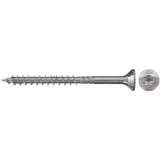 fischer Spanplattenschraube PowerFast 5,0x100 Senkkopf TX 100 Stück, mit Teilgewinde, Edelstahl A2