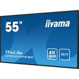 iiyama ProLite LH5541UHS-B2, Public Display schwarz (glänzend), UltraHD/4K, IPS, Mediaplayer