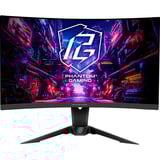 ASRock PG27QRT2A, Gaming-Monitor 68.6 cm (27 Zoll), schwarz, QHD, VA, Curved, Free-Sync, Wi-Fi-Antenne, 180Hz Panel