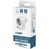 Ansmann USB-Ladegerät Home Socket HS330 / 3A/30W/ 3 Port weiß