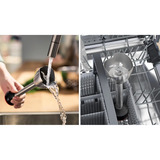 Bosch Home Stabmixer ErgoMaster MSM4W220 Serie 4 weiß/edelstahl, 600 Watt, mit Zerkleinerer