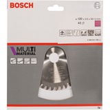 Bosch Kreissägeblatt Multi Material, Ø 130mm, 42Z Bohrung 20mm, für Handkreissägen