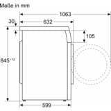 Bosch WUU28T48 Serie 6, Waschmaschine weiß
