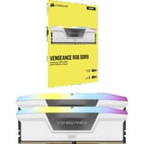 Corsair DIMM 64 GB DDR5-5600 (2x 32 GB) Dual-Kit, Arbeitsspeicher weiß, CMH64GX5M2B5600C40W, Vengeance RGB, INTEL XMP