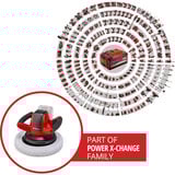 EINHELL Power X-Change Akku-Autopoliermaschine CE-CB 18/254 Li-Solo rot/schwarz, ohne Akku und Ladegerät