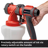 EINHELL Power X-Change Akku-Farbsprühsystem TE-SY 18/90 Li-Solo, Sprühpistole rot/schwarz, ohne Akku und Ladegerät