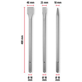 EINHELL SDS-max Meißel-Satz 400mm, 3-teilig 