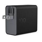 HP 100 W GaN-Wandladegerät schwarz, für Laptops, Smartphones und Tablets