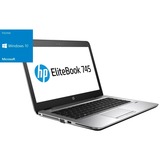 HP EliteBook 745 G4 Generalüberholt, Notebook silber/schwarz, Windows 10 Home 64-Bit