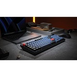Keychron Q5 Barebone ISO Knob, Gaming-Tastatur blau, Hot-Swap, Aluminiumrahmen, RGB