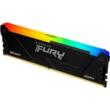Kingston FURY DIMM 32 GB DDR4-3200 (2x 16 GB) Dual-Kit , Arbeitsspeicher schwarz, KF432C16BB12AK2/32, Beast RGB, INTEL XMP