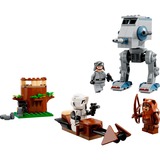 LEGO 75332 Star Wars AT-ST, Konstruktionsspielzeug mit Ewok Wicket und Scout Trooper Minifiguren und Starter-Bauelement, Set 2022