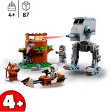 LEGO 75332 Star Wars AT-ST, Konstruktionsspielzeug mit Ewok Wicket und Scout Trooper Minifiguren und Starter-Bauelement, Set 2022