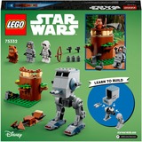 LEGO 75332 Star Wars AT-ST, Konstruktionsspielzeug mit Ewok Wicket und Scout Trooper Minifiguren und Starter-Bauelement, Set 2022
