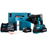 Makita Akku-Kombihammer HR003GM201 XGT, 40Volt, Bohrhammer blau/schwarz, 2x Li-Ionen Akku 4Ah, MAKPAC