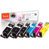 Peach Tinte Spar Pack PI100-247 kompatibel zu Canon PGI-520, CLI-521 (2934B007)