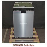 Siemens SR43ES25ME iQ300, Spülmaschine edelstahl (gebürstet)/schwarz, 45 cm, Home Connect