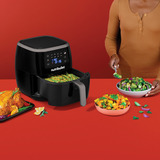 nutribullet Heißluftfritteuse XXL Digital Air Fryer schwarz/silber, 1.800 Watt, Korb 7 Liter