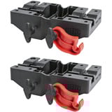 BESSEY Große Multifunktionshalterung STE-MH-SET schwarz/rot, 2 Stück, für BESSEY Deckenstützen STE und ST