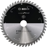 Bosch Kreissägeblatt Standard for Wood, Ø 216mm, 48Z Bohrung 30mm, für Akku-Kappsägen