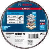 Bosch Professional Expert Vliesscheibe N880 Medium S, Ø 125mm, Schleifblatt schwarz, 5 Stück, für Exzenterschleifer
