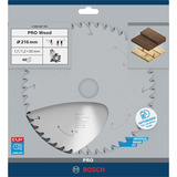 Bosch Professional PRO Wood cordless Kreissägeblatt, Ø 216mm, 48Z Bohrung 30mm, für Akku-Kappsägen