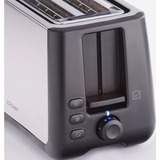 Cloer King-Size-Toaster 3569 edelstahl/schwarz, 1.000 Watt, für 2 XXL-Toastscheiben