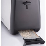 Cloer King-Size-Toaster 3569 edelstahl/schwarz, 1.000 Watt, für 2 XXL-Toastscheiben