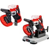 EINHELL Power X-Change Akku-Bandsäge TE-MB 18/127 U Li-Solo, 18Volt rot/schwarz, ohne Akku und Ladegerät, mit Untergestell