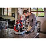 EINHELL Power X-Change Akku-Bandsäge TE-MB 18/127 U Li-Solo, 18Volt rot/schwarz, ohne Akku und Ladegerät, mit Untergestell